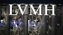 A logo of French luxury group LVMH is displayed during the Vivatech technology startups and innovation fair, at the Porte de Versailles exhibition center in Paris, on May 22, 2024. (Photo by JULIEN DE ROSA / AFP)