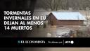 Al menos 14 personas murieron por las fuertes tormentas invernales que han causado inundaciones, vientos helados y temperaturas gélidas en el centro y el este de Estados Unidos, informaron el lunes las autoridades.