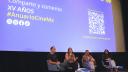 Apresentadores: o cineasta Roberto Fiesco; Daniela Alatorre, do Imcine; Raúl Figueroa, do Inegi, e Rosario Lara.