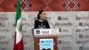 La presidenta Claudia Sheinbaum encabeza la sesión inaugural de la 88 Convención Bancaria que se realiza en Nuevo Vallarta, Nayarit.