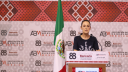 La presidenta Claudia Sheinbaum encabezó la inauguración de la 88 Convención Bancaria en Nayarit.