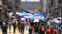 Plantón de la CNTE en el Zócalo de la Ciudad de México en el Día del Maestro.