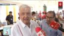 Andrés Manuel López Obrador votó por jueces, magistrados y ministros en Palenque. FOTO: CAPTURA DE PANTALLA.