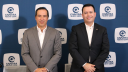 Juan Pablo García, director general de Caintra, NL y Jesús Francisco López, director de Relaciones Institucionales del organismo.