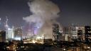Columnas de humo tras el ataque con misiles de Irán contra Israel, en Tel Aviv.