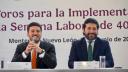 Samuel García, gobernador de Nuevo León,.y Marath Bolaños, secretario del Trabajo. Foto: Especial