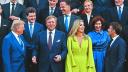 U.S. President Donald Trump, Dutch King Willem-Alexander and Dutch Queen Maxima, France's President Emmanuel Macron,  Italian Prime Minister Giorgia Meloni, Canadian Prime Minister Mark Carney, Britain's Prime Minister Keir Starmer and NATO Secretary General Mark Rutte pose for a picture ahead of a dinner hosted by Dutch King Willem-Alexander and Dutch Queen Maxima, on the sidelines of a NATO Summit, at Huis ten Bosch Palace in The Hague, Netherlands June 24, 2025. REUTERS/Christian Hartmann/Pool