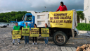 Green Peace México protesta en Cancún.