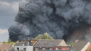 Incendio cerca de Amberes en Bélgica.