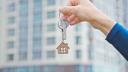 Concept of  home ownership. Real estate and property. Agent of rent