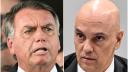 Jair Bolsonaro y el magistrado Alexandre de Moraes.