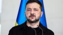 El presidente Volodimir Zelenski durante una conferencia de prensa el 13 de agosto de 2025. Foto: Reuters
