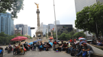 La Coordinadora Nacional de Trabajadores de la Educación realiza bloqueos en diversos puntos de la Ciudad de México tras no llegar a un acuerdo con el gobierno federal.