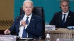 El presidente de Estados Unidos, Joe Biden  y el secretario de Estado de Estados Unidos, Antony Blinken, participan en la APEC