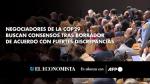 A un día de que termine la COP29 en Bakú, los negociadores presentaron este jueves un borrador de acuerdo que evidencia lo alejadas que están las posiciones sobre la financiación climática entre los países ricos y los países en desarrollo.

Para más información del tema, visita: 
Twitter: https://twitter.com/eleconomista 
Sitio web: https://www.eleconomista.com.mx/ 
Facebook: https://www.facebook.com/ElEconomista.mx 

#ElEconomista #CapitalHumano #EETV