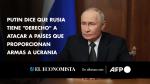 El presidente ruso, Vladímir Putin, afirmó el jueves que Moscú se arroga el derecho de atacar objetivos militares de países que procuren armas a Ucrania para bombardear territorio ruso.

¡Síguenos en nuestras redes sociales para mantenerte informado!

Twitter: https://twitter.com/eleconomista 
Facebook: https://www.facebook.com/ElEconomista.mx
Instagram: https://www.instagram.com/eleconomistamx
LinkedIn: https://www.linkedin.com/company/el-economista/

#ElEconomista #EETV