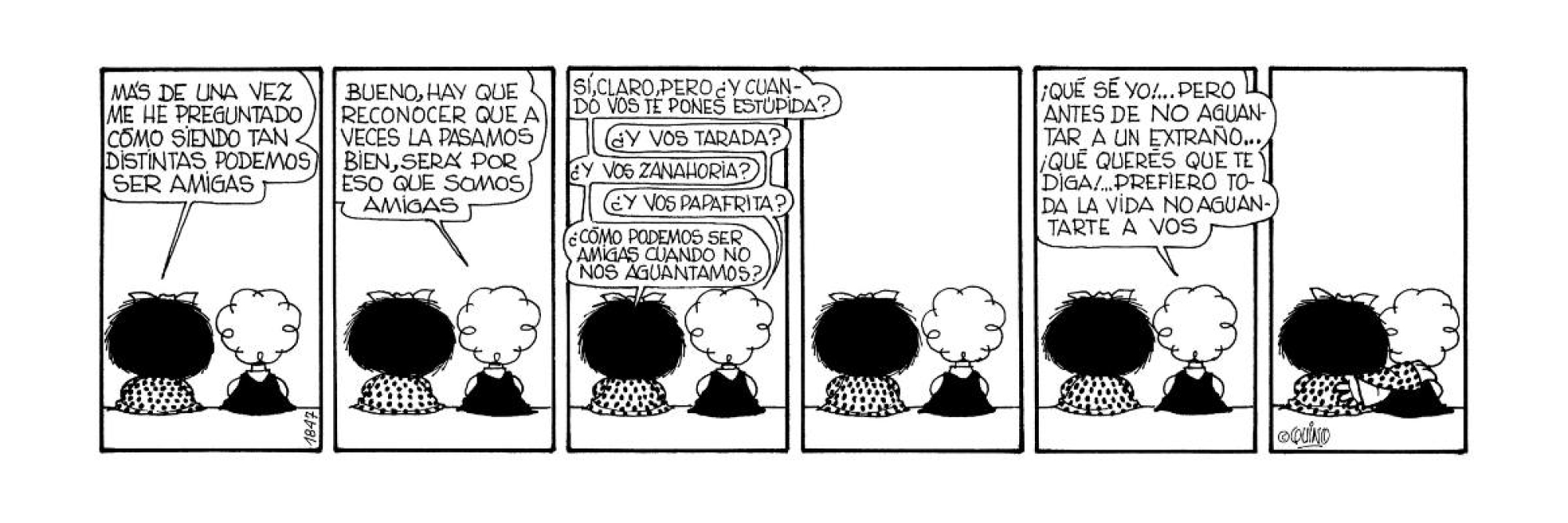 Imágenes de la historieta de Mafalda