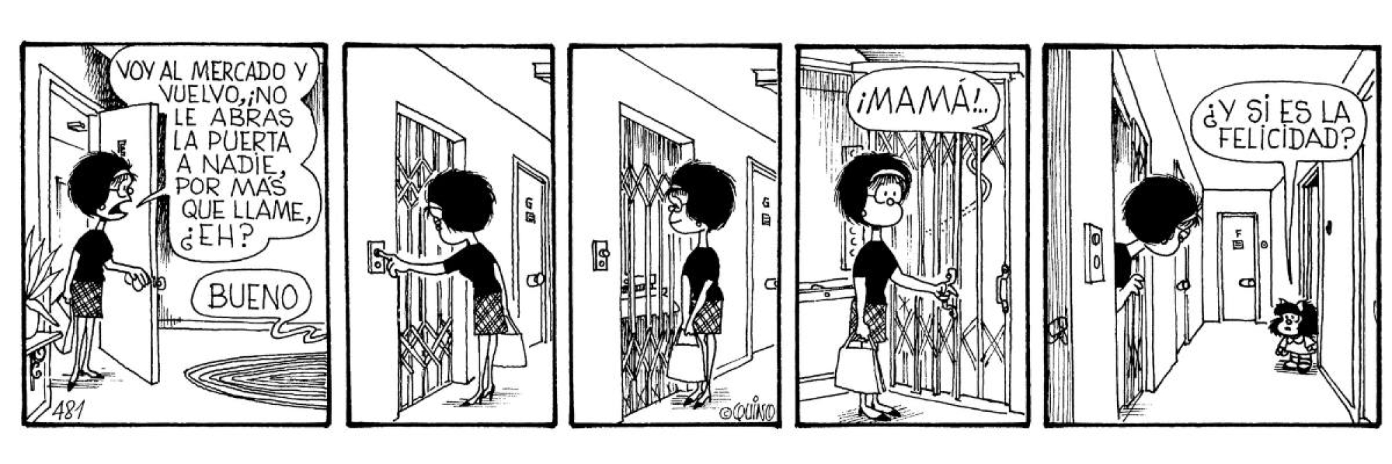 Imágenes de la historieta de Mafalda