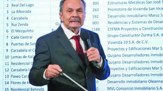 CIUDAD DE MÉXICO, 18DICIEMBRE2024.- Octavio Romero Oropeza, director general del Instituto del Fondo de la Vivienda para los Trabajadores (INFONAVIT), durante su participación en la conferencia del pueblo en el Salón Tesorería en Palacio Nacional. FOTO: GRACIELA LÓPEZ/CUARTOSCURO.COM