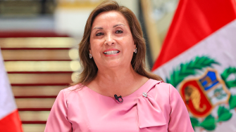 Dina Boluarte, presidenta de Perú.