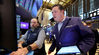 Traders en Wall Street.