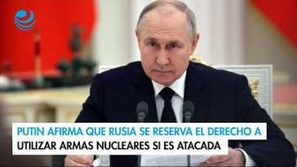 Putin propuso modificar la doctrina de su país sobre el recurso a armas nucleares, volviendo a agitar una amenaza recurrente desde el inicio de la ofensiva militar rusa en Ucrania.

Para más información del tema, visita: https://www.eleconomista.com.mx/internacionales/putin-afirma-rusia-reserva-derecho-utilizar-armas-nucleares-atacada-20240925-727372.html

¡Síguenos en nuestras redes sociales para mantenerte informado!

Twitter: https://twitter.com/eleconomista 
Facebook: https://www.facebook.com/ElEconomista.mx
Instagram: https://www.instagram.com/eleconomistamx
LinkedIn: https://www.linkedin.com/company/el-economista/

#ElEconomista #EETV