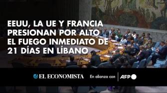 Estados Unidos, Francia, la Unión Europea y varios países árabes pidieron este miércoles un “alto el fuego inmediato de 21 días” en Líbano, donde los ataques entre Israel y Hezbolá amenazan con envolver a Oriente Medio en una guerra total, el mayor temor manifestado por la comunidad internacional en la Asamblea General de la ONU.

Para más información, visita: https://www.eleconomista.com.mx 

Twitter: https://twitter.com/eleconomista
Facebook: https://www.facebook.com/ElEconomista.mx   
  
#ElEconomista #AFP #EETV