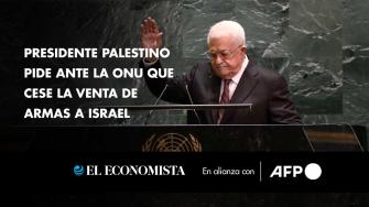 El presidente de la Autoridad Palestina, Mahmud Abás, pidió el jueves a la comunidad internacional que deje de enviar armas a Israel para que se detenga el derramamiento de sangre en Cisjordania y Gaza, haciendo énfasis en Estados Unidos.

¡Síguenos en nuestras redes sociales para mantenerte informado!

Twitter: https://twitter.com/eleconomista 
Facebook: https://www.facebook.com/ElEconomista.mx
Instagram: https://www.instagram.com/eleconomistamx
LinkedIn: https://www.linkedin.com/company/el-economista/

#ElEconomista #EETV