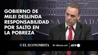 El gobierno del presidente argentino Javier Milei deslindó responsabilidad en el abrupto salto de la pobreza, que aumentó hasta 52,9% de la población, según declaró el viernes un vocero presidencial.