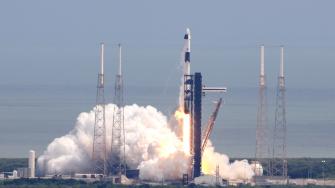 Un cohete SpaceX Falcon 9.