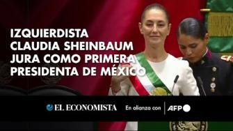 Claudia Sheinbaum, del izquierdista partido Morena, juró el martes ante el Congreso como la primera presidenta de México, tras recibir el relevo de su aliado y mentor, Andrés Manuel López Obrador.