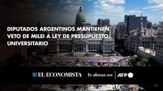 Los diputados argentinos ratificaron este miércoles el veto del presidente Javier Milei a una ley que asignaba más fondos a las universidades públicas, un triunfo legislativo para el oficialismo repudiado por cientos de personas a las puertas del Congreso.

Para más información del tema, visita: 
Twitter: https://twitter.com/eleconomista 
Sitio web: https://www.eleconomista.com.mx/ 
Facebook: https://www.facebook.com/ElEconomista.mx 

#ElEconomista #CapitalHumano #EETV