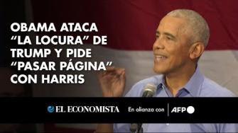 “Es una locura”, lo único que le importa “es su ego, su dinero y su estatus”, afirmó Barack Obama de Donald Trump este jueves en un mitin en Pensilvania, en el que pidió “pasar página” y apoyar a Kamala Harris en las presidenciales de Estados Unidos.

Para más información, visita: https://www.eleconomista.com.mx 

Twitter: https://twitter.com/eleconomista
Facebook: https://www.facebook.com/ElEconomista.mx

#ElEconomista #AFP #EETV