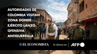 Una delegación del gobierno de Colombia visitó el domingo la localidad de El Plateado (suroeste), donde se adelanta una ofensiva militar contra un grupo disidente de las FARC.

¡Síguenos en nuestras redes sociales para mantenerte informado!

Twitter: https://twitter.com/eleconomista 
Facebook: https://www.facebook.com/ElEconomista.mx
Instagram: https://www.instagram.com/eleconomistamx
LinkedIn: https://www.linkedin.com/company/el-economista/

#ElEconomista #EETV