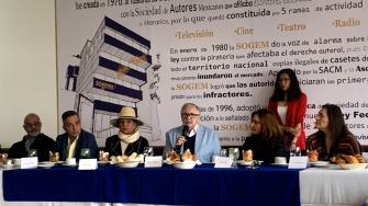 Manuel Rodríguez Ajenjo, presidente de la Sogem, encabezó la conferencia de prensa.