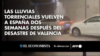 Las lluvias torrenciales volvieron el miércoles a una España que vive con más miedo estos fenómenos tras las imágenes escalofriantes de las riadas que hace dos semanas mataron al menos a 223 personas, la mayoría en la región de Valencia.

Para más información, visita: https://www.eleconomista.com.mx 

Twitter: https://twitter.com/eleconomista
Facebook: https://www.facebook.com/ElEconomista.mx

#ElEconomista #AFP #EETV