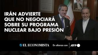 El jefe de la diplomacia iraní Abás Araqchi advirtió el jueves que su país no negociará "bajo presión o intimidación" sobre su programa nuclear, tras reunirse con el director general del Organismo Internacional de la Energía Atómica (OIEA), Rafael Grossi.

Para más información, visita: https://www.eleconomista.com.mx 

Twitter: https://twitter.com/eleconomista
Facebook: https://www.facebook.com/ElEconomista.mx   
  
#ElEconomista #AFP #EETV