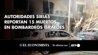 El Ministerio sirio de Defensa afirmó que dos bombardeos israelíes mataron a quince personas el jueves en el barrio Mazzeh de Damasco y en la periferia de la capital.

Para más información del tema, visita: 
Twitter: https://twitter.com/eleconomista 
Sitio web: https://www.eleconomista.com.mx/ 
Facebook: https://www.facebook.com/ElEconomista.mx 

#ElEconomista #CapitalHumano #EETV