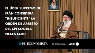 El líder supremo de Irán, el ayatolá Ali Jamenei, consideró el lunes "insuficiente" el mandato de arresto de la Corte Penal Internacional contra Benjamin Netanyahu por crímenes de guerra, y estimó que el primer ministro israelí merece una "condena a muerte".

¡Síguenos en nuestras redes sociales para mantenerte informado!

Twitter: https://twitter.com/eleconomista 
Facebook: https://www.facebook.com/ElEconomista.mx
Instagram: https://www.instagram.com/eleconomistamx
LinkedIn: https://www.linkedin.com/company/el-economista/

#ElEconomista #EETV