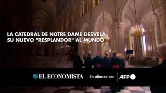 Ocho días antes de su reapertura, la catedral de Notre Dame de París desveló el viernes su nuevo "resplandor" al mundo, durante una visita del presidente francés, Emmanuel Macron, cinco años después de un incendio devastador.

Para más información del tema, visita: 
Twitter: https://twitter.com/eleconomista 
Sitio web: https://www.eleconomista.com.mx/ 
Facebook: https://www.facebook.com/ElEconomista.mx 

#ElEconomista #CapitalHumano #EETV