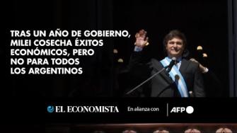 Un año después de su llegada a la presidencia de Argentina, Javier Milei ha cosechado algunos éxitos económicos, con una inflación a la baja y cuentas fiscales que se equilibran. Pero el suspenso persiste: ¿qué prevalecerá, el alto impacto social del ajuste o la reactivación?

¡Síguenos en nuestras redes sociales para mantenerte informado!

Twitter: https://twitter.com/eleconomista 
Facebook: https://www.facebook.com/ElEconomista.mx
Instagram: https://www.instagram.com/eleconomistamx
LinkedIn: https://www.linkedin.com/company/el-economista/

#ElEconomista #EETV