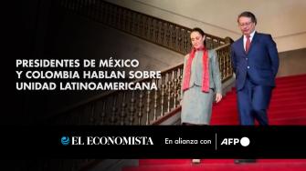 La presidenta mexicana, Claudia Sheinbaum, recibió este lunes a su par colombiano, Gustavo Petro, de visita en Ciudad de México, para conversar sobre la agenda bilateral y la unidad latinoamericana.

¡Síguenos en nuestras redes sociales para mantenerte informado!

Twitter: https://twitter.com/eleconomista 
Facebook: https://www.facebook.com/ElEconomista.mx
Instagram: https://www.instagram.com/eleconomistamx
LinkedIn: https://www.linkedin.com/company/el-economista/

#ElEconomista #EETV