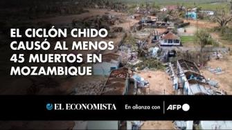 El ciclón Chido causó al menos 45 muertos en Mozambique, según un balance actualizado difundido el martes por el Instituto Nacional de Gestión de Riesgos y Desastres del país del África Austral.