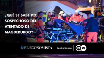 El atentado en el mercado de Navidad de la ciudad alemana de Magdeburgo dejó al menos cinco muertos y 200 heridos, según las autoridades. Estos son los hechos que se conocen sobre el sospechoso que embistió con su auto a una multitud. 

¡Síguenos en nuestras redes sociales para mantenerte informado!

Twitter: https://twitter.com/eleconomista 
Facebook: https://www.facebook.com/ElEconomista.mx
Instagram: https://www.instagram.com/eleconomistamx
LinkedIn: https://www.linkedin.com/company/el-economista/

#ElEconomista #EETV