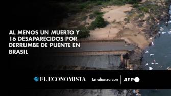 Al menos una persona murió y otras 16 están desaparecidas por el derrumbe de un puente entre los estados brasileños de Maranhao y Tocantins, en el norte del país, informó este lunes a la AFP un portavoz policial. 

Para más información del tema, visita: https://www.eleconomista.com.mx/ 

¡Síguenos en nuestras redes sociales para mantenerte informado! 

Twitter: https://twitter.com/eleconomista 
Facebook: https://www.facebook.com/ElEconomista.mx 
Instagram: https://www.instagram.com/eleconomistamx 
LinkedIn: https://www.linkedin.com/company/el-economista/ 

#ElEconomista #EETV #AFP