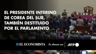 El presidente interino de Corea del Sur, el primer ministro Han Duck-soo, fue destituido el viernes por el Parlamento, en una nueva vuelta de tuerca a la crisis política que arrancó con el intento fallido del anterior mandatario de instaurar la ley marcial.