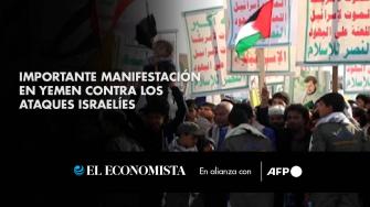 Partidarios de los hutíes protestaron en masa el viernes en Saná para condenar los ataques israelíes realizados el jueves sobre Yemen en represalia a los lanzamientos de misiles y drones llevados a cabo por los rebeldes yemeníes contra Israel.

Para más información del tema, visita: https://www.eleconomista.com.mx/ 

¡Síguenos en nuestras redes sociales para mantenerte informado!

Twitter: https://twitter.com/eleconomista 
Facebook: https://www.facebook.com/ElEconomista.mx
Instagram: https://www.instagram.com/eleconomistamx
LinkedIn: https://www.linkedin.com/company/el-economista/

#ElEconomista #EETV