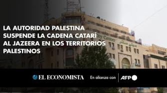 La Autoridad Palestina, que administra parcialmente Cisjordania ocupada, ordenó suspender las emisiones de la cadena catarí Al Jazeera en los territorios palestinos, acusándola de emitir contenidos que alientan la "desinformación", informaron los medios oficiales.

Para más información del tema, visita: 
Twitter: https://twitter.com/eleconomista   
Sitio web: https://www.eleconomista.com.mx/   
Facebook: https://www.facebook.com/ElEconomista.mx   
 
#ElEconomista￼