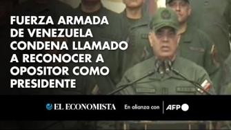 La Fuerza Armada de Venezuela condenó este lunes “con profunda indignación” el llamado del opositor Edmundo González Urrutia para que lo reconozca como presidente tras denunciar como un fraude la reelección del gobernante izquierdista Nicolás Maduro.