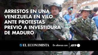 Las denuncias de opositores y dirigentes de la sociedad civil detenidos se multiplicaron este miércoles en Venezuela, en vísperas de protestas convocadas contra el presidente Nicolás Maduro, que el viernes 10 de enero asumirá un tercer mandato consecutivo